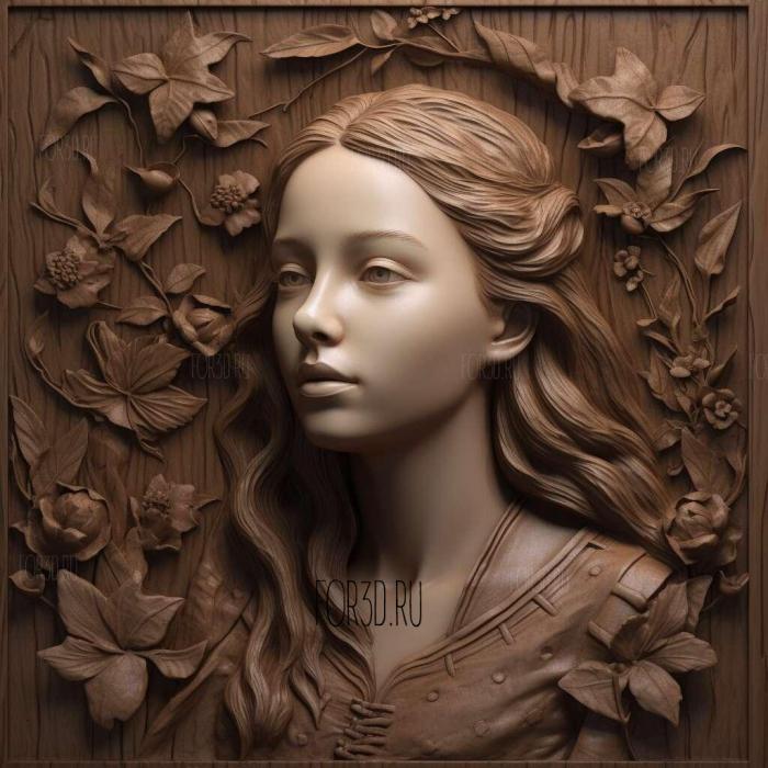 Margaery Tyrell 3 3d stl модель для ЧПУ